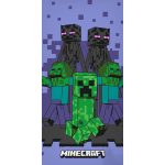 Minecraft Purple Attack fürdőlepedő, strand törölköző 70x140cm
