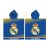 Real Madrid Blue strand törölköző poncsó 55x110 cm