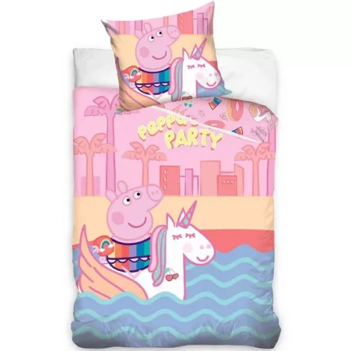 Peppa malac ágyneműhuzat 160×200cm, 70×80 cm 