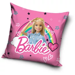 Barbie Rainbow párnahuzat 40x40 cm Velúr