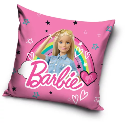 Barbie Rainbow párnahuzat 40x40 cm Velúr