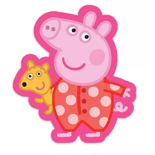 Peppa malac Sleep formapárna, díszpárna 31x34 cm 