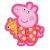Peppa malac Sleep formapárna, díszpárna 31x34 cm