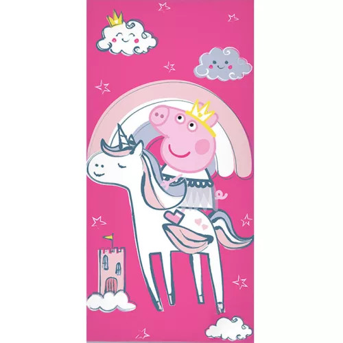 Peppa malac Unicorn fürdőlepedő, strand törölköző 70x140cm