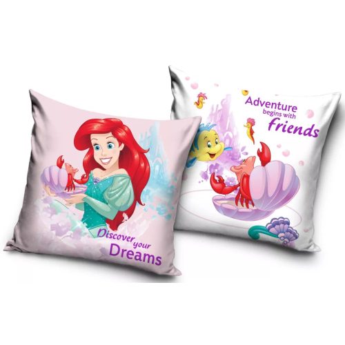 Disney Hercegnők Ariel párnahuzat 40x40 cm Velúr