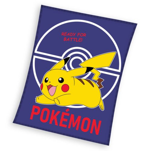 Pokémon Ready for Battle Dark flanel polár takaró 110x140cm