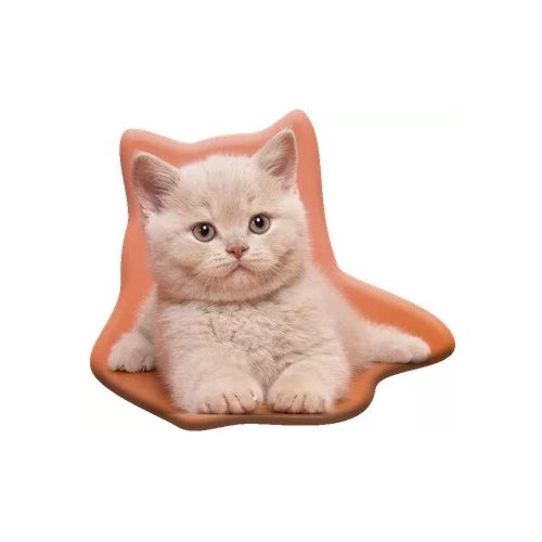 Cicás Fluffy formapárna, díszpárna 38x33 cm Velúr