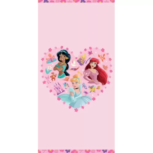 Disney Hercegnők fürdőlepedő, strand törölköző 70x140cm