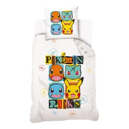 Pokémon Rocks ágyneműhuzat 140×200cm, 70×90 cm