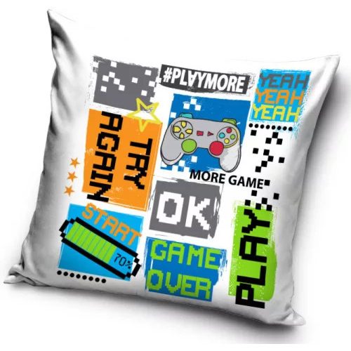Gamer párna, díszpárna 40*40 cm 