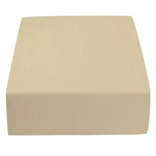 Bézs Jersey ovis gumis lepedő 60*120 cm