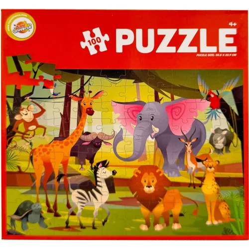 Állatos Jungle puzzle 100 db-os 
