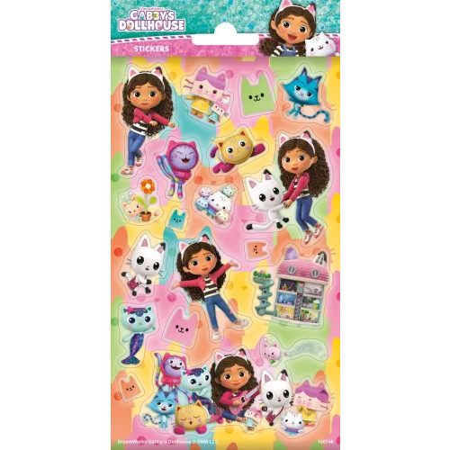 Gabi babaháza Cats csillámos matrica szett