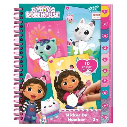 Gabi babaháza Sprinkle Party puzzle matrica és színező szett