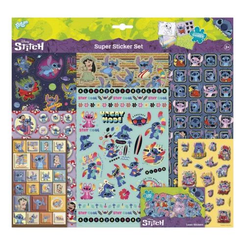  Disney Lilo és Stitch, A csillagkutya Extrovert Super matrica szett játékkal 