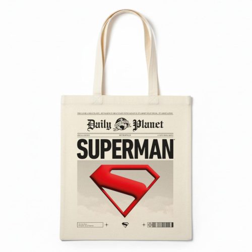 Superman Daily Planet shopping bag, bevásárlótáska 40 cm