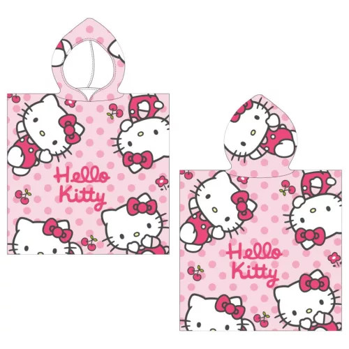 Hello Kitty strand törölköző poncsó 50x115 cm 