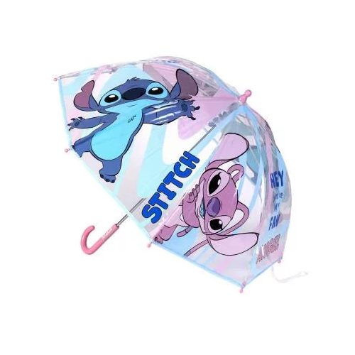 Disney Lilo és Stitch, A csillagkutya Angel gyerek átlátszó esernyő Ø71 cm 