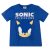 Sonic a sündisznó Blue Head gyerek rövid póló, felső 6 - 12 év / 116 - 152 cm
