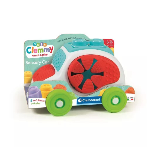 Színes Clemmy készségfejlesztő autó Clementoni