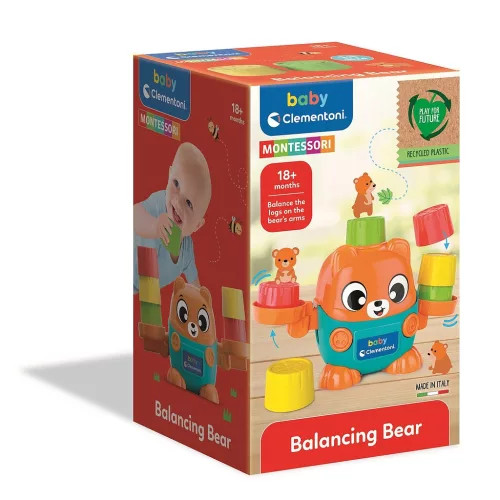Egyensúlyozó mackó Montessori baba játék Clementon