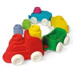 Színes Clemmy készségfejlesztő szenzoros vonat Clementoni