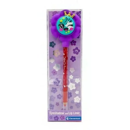 Crazy Chic Red szemhéjpúder és szájkontúr ceruza Clementoni