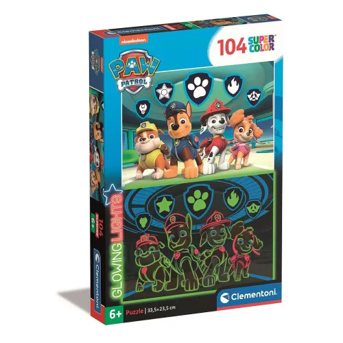 Mancs Őrjárat Symbols 104 db-os világítós puzzle Clementoni 