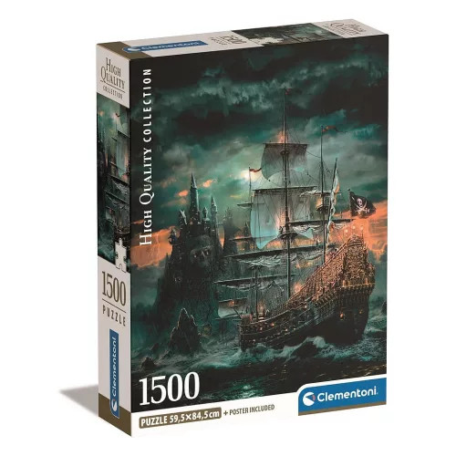 Kalózhajó Haunted Seas 1500 db-os Compact puzzle Clementoni 