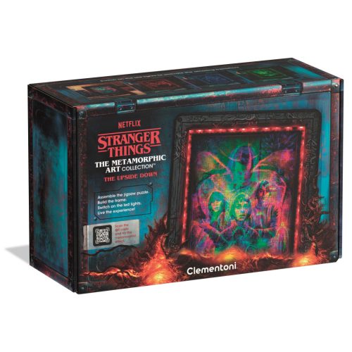 Stranger Things Upside Down 520 db-os puzzle LED-es keretben Clementoni