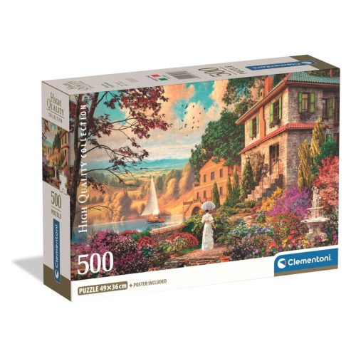 Tájkép Victorian Promenade 500 db-os Compact puzzle Clementoni