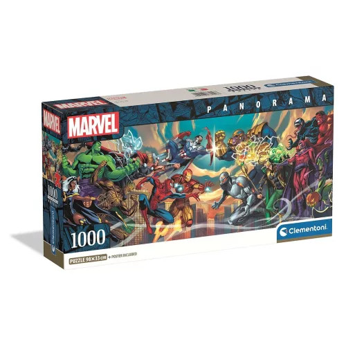 Bosszúállók VS Villains 1000 db-os panorama Compact puzzle Clementoni