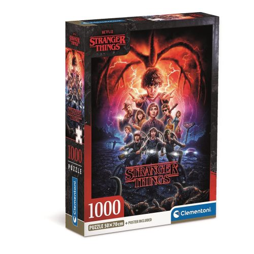 Stranger Things Shadows 1000 db-os Compact puzzle Clementoni