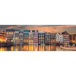 Amsterdam Bright 1000 db-os panoráma Compact puzzle Clementoni