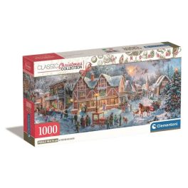   Karácsonyi falu Getting Ready 1000 db-os panoráma puzzle Clementoni