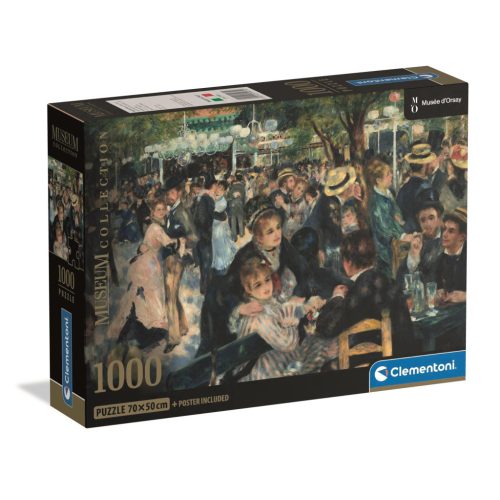 Művészet Bál a Moulin de la Galette-ben Renoir 1000 db-os Compact puzzle Clementoni