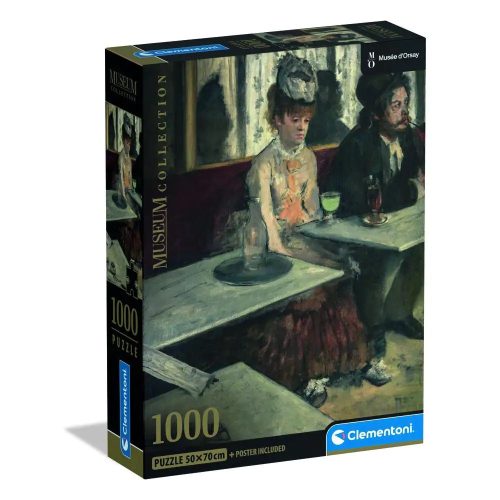 Művészet Egy kávézóban Degas 1000 db-os Compact puzzle Clementoni