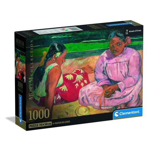 Művészet Tahiti asszonyok Gauguin 1000 db-os Compact puzzle Clementoni