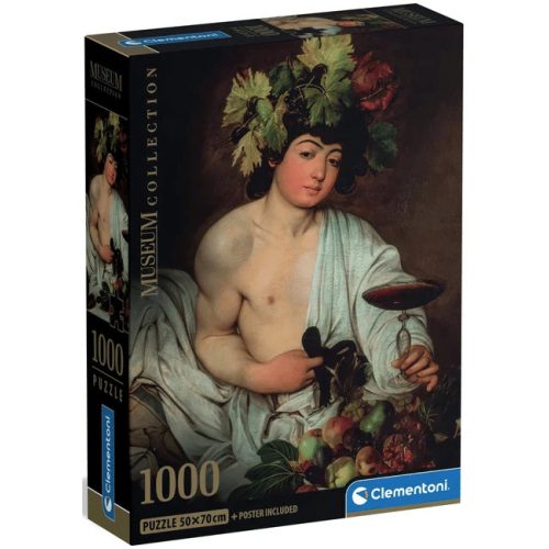 Művészet Bacchus Caravaggio 1000 db-os Compact puzzle Clementoni