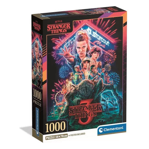 Stranger Things 1000 db-os Compact puzzle Clementoni