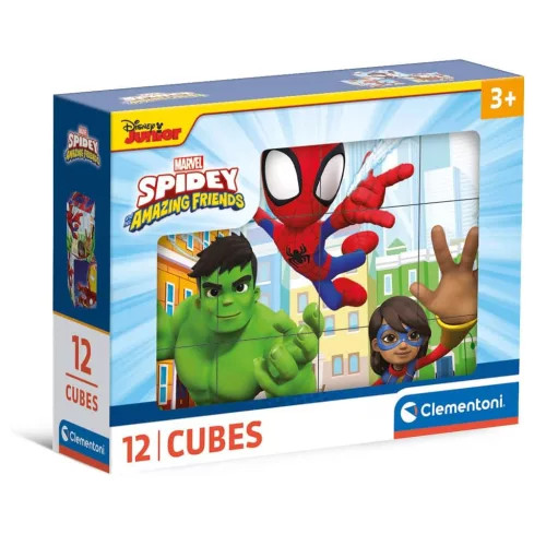 Pókember Spidey mesekocka 12 db-os Clementoni 