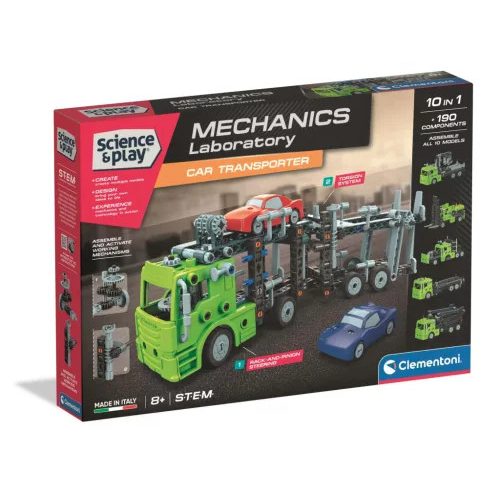 Autószállító Mechanics 10 az 1-ben építőjáték Clementoni