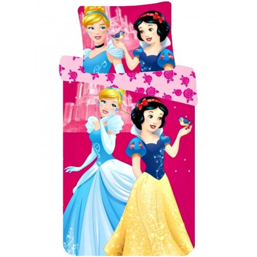 Disney Hercegnők gyerek ágyneműhuzat 90×140cm, 40×55 cm