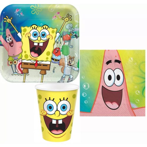 SpongyaBob party szett 32 db-os
