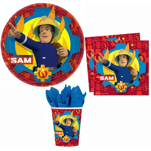 Sam a tűzoltó party szett 36 db-os