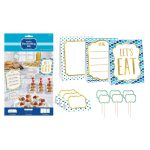 Asztali Blue mini dekoráció szett 12 db-os