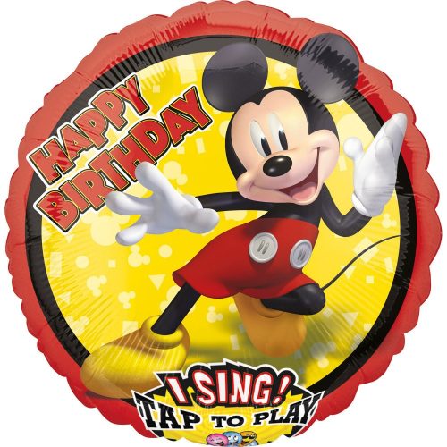 Disney Mickey Fun Zenélő Fólia lufi 71 cm