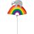 Lajhár Rainbow mini fólia lufi 25 cm (WP)