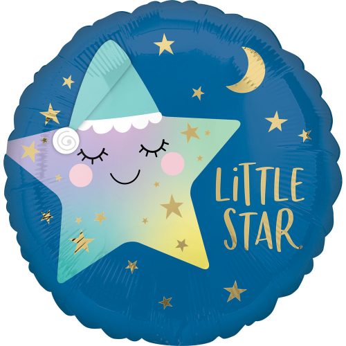 Kék Csillag Little Star fólia lufi 43 cm