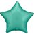 Zöld Silk Jade csillag fólia lufi 48 cm
